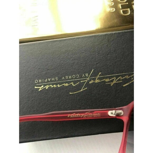 Vintage Frame Company The Creatchman by Corey Shapiro Red Flat Top Sunglasses - Picture 11 of 16